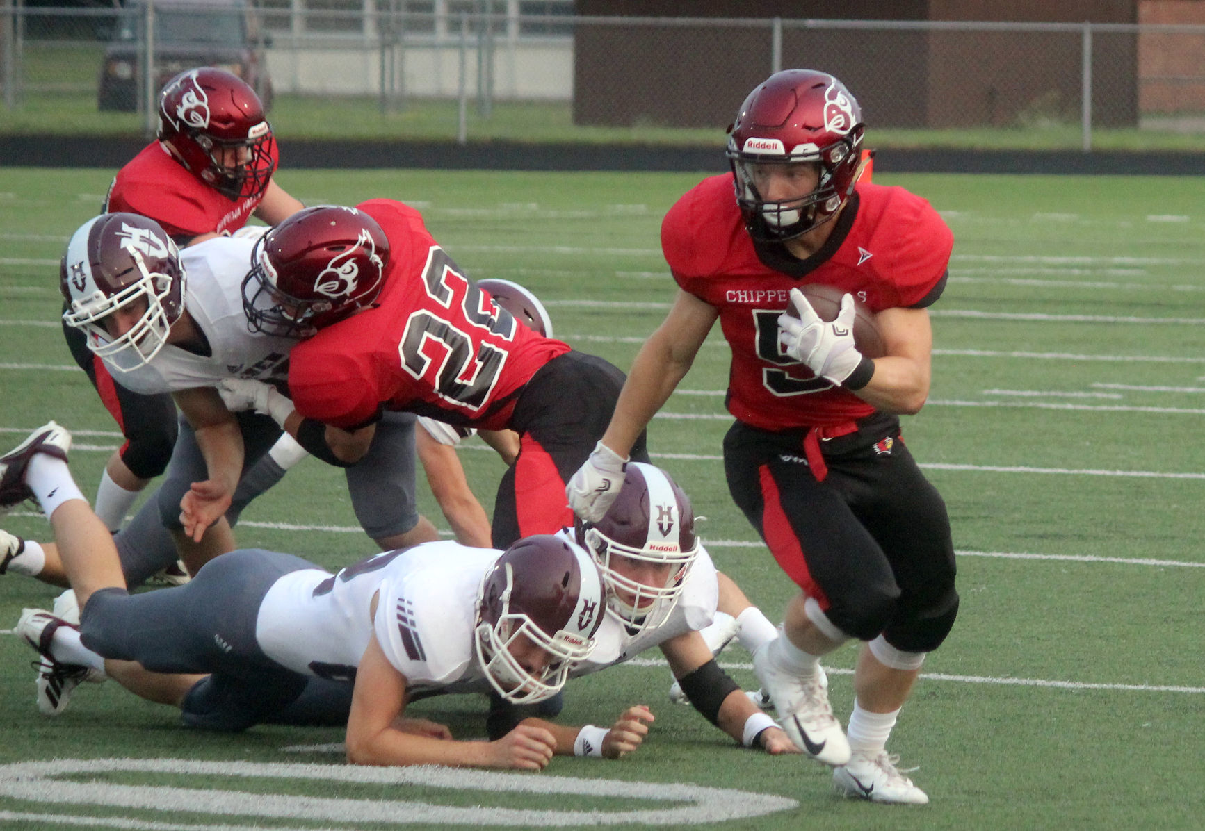 Holmen at Chi-Hi football 8-17-18